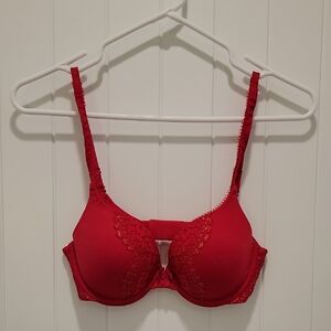 Body By Victoria Perfect Shape Padded Red Bra Size 32C